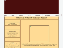 Tablet Screenshot of krakowiakrestaurant.com